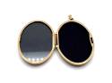 9ct Yellow Gold Patterned Oval Locket