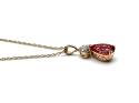 9ct Yellow Gold Topaz Pendant & Chain