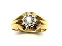18ct Yellow Gold Diamond Solitaire Ring