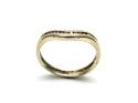 9ct Yellow Gold Diamond Wishbone Ring