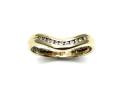 9ct Yellow Gold Diamond Wishbone Ring