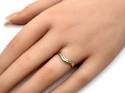 9ct Yellow Gold Diamond Wishbone Ring