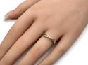 9ct Yellow Gold Diamond Wishbone Ring