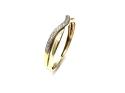 9ct Yellow Gold Diamond Wishbone Ring