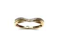 9ct Yellow Gold Diamond Wishbone Ring