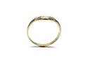 9ct Yellow Gold Diamond Wishbone Ring