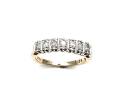 9ct Diamond 7 Stone Ring 0.25ct