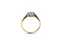 14ct & Platinum Diamond Cluster Ring