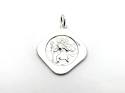 Silver Double Siided St Christopher Pendant