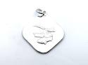 Silver Double Siided St Christopher Pendant