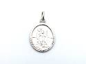 Silver Oval St Christopher Pendant