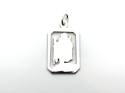 Silver Rectangle Cut Out St Christopher Pendant