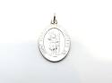 Silver Oval St Christopher Pendant