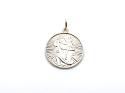 Silver Round St Christopher Pendant