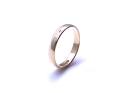 9ct Yellow Gold D Shaped Wedding Ring 3mm