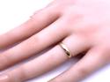 9ct Yellow Gold D Shaped Wedding Ring 3mm
