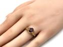 9ct Rhodolite Garnet Solitaire Ring