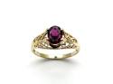 9ct Rhodolite Garnet Solitaire Ring