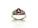 9ct Yellow Gold Garnet & Zircon Ring