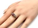 9ct Yellow Gold Garnet & Zircon Ring