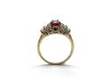 9ct Yellow Gold Garnet & Zircon Ring