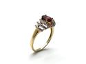 9ct Yellow Gold Garnet & Zircon Ring
