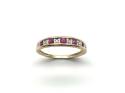 9ct Yellow Gold Ruby & Diamond Ring