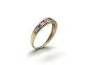 9ct Yellow Gold Ruby & Diamond Ring