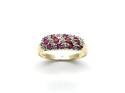 9ct Yellow Gold Ruby & Diamond Ring