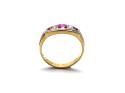 22ct Synthetic Ruby & Diamond Ring 1881