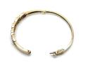 9ct Yellow Gold Ruby & Diamond Bangle