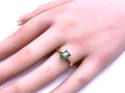 9ct Yellow Gold Emerald Solitaire Ring