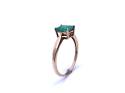 9ct Yellow Gold Emerald Solitaire Ring