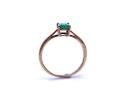 9ct Yellow Gold Emerald Solitaire Ring