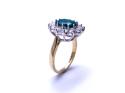 9ct Yellow Gold Chalcedony & CZ Ring