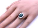 9ct Yellow Gold Chalcedony & CZ Ring