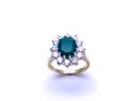 9ct Yellow Gold Chalcedony & CZ Ring