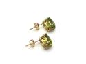 9ct Yellow Gold Peridot Stud Earrings