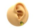 9ct Yellow Gold Peridot Stud Earrings