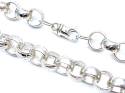 Silver Round Belcher Chain 30 Inch