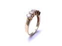 9ct Yellow Gold CZ 5 Stone Ring