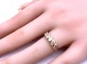 18ct Yellow Gold CZ 5 Stone Ring