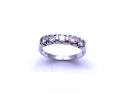 18ct White Gold Moissanite Ring