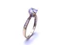 9ct Yellow Gold CZ Solitaire Ring