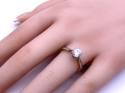 9ct Yellow Gold CZ Solitaire Ring