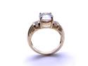 9ct Yellow Gold Topaz Sollitaire Ring