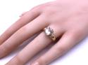 9ct Yellow Gold Topaz Sollitaire Ring