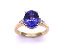 18ct Tanzanite & Diamond Ring