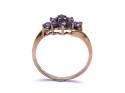 9ct Yellow Gold Tanzanite Cluster Ring