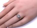 9ct Blue Topaz & Diamond Ring